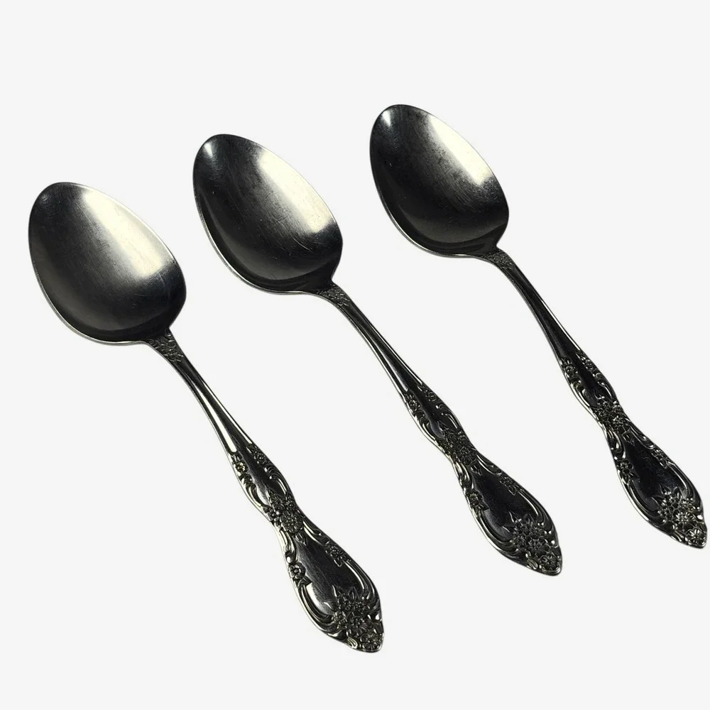 Oneida Profile‎ Spoons 3pc Set GALVESTON Stainless Steel 8 1/4 Replacement